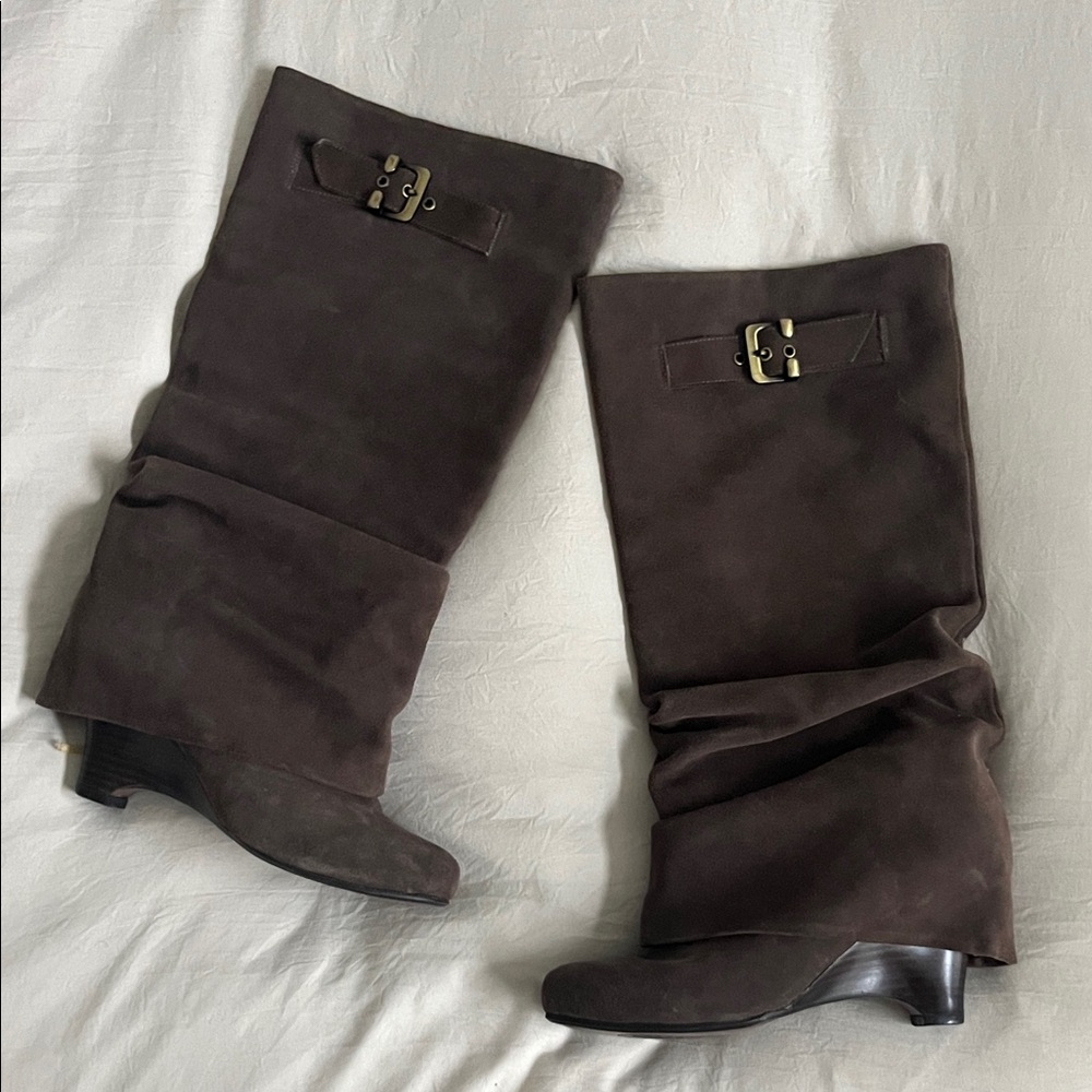 NWOT Naughty Monkey Suede Tall Boots